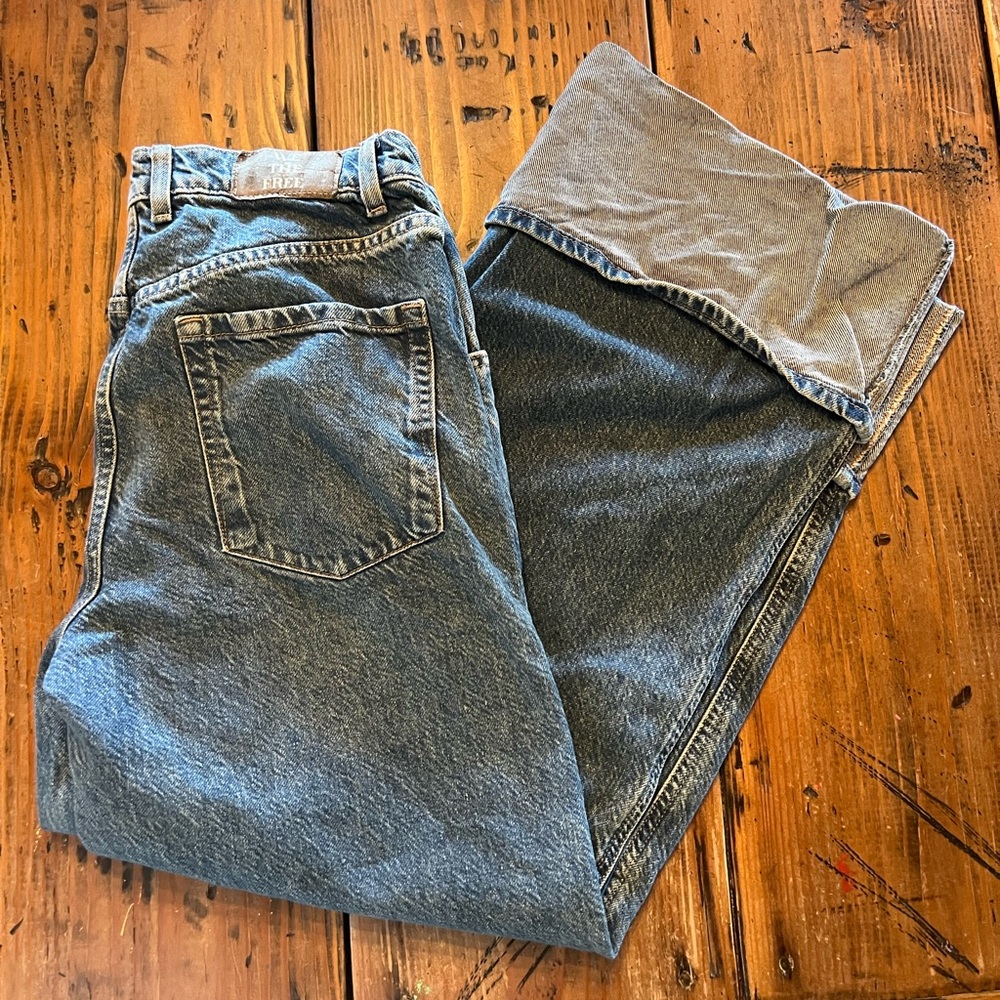 Free People final countdown low rise cuffed boyfriend jeans size 26 - Picture 2 of 11